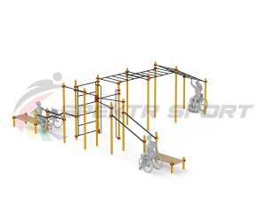 Купить Спортивный комплекс для инвалидов-колясочников WRK-D23_76mm в Каменке 