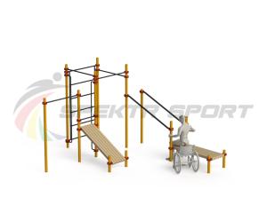 Купить Спортивный комплекс для инвалидов-колясочников WRK-D20_76mm в Каменке 